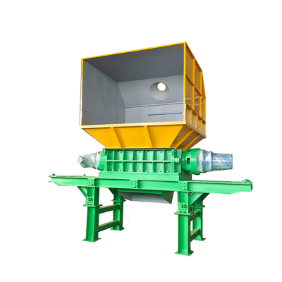 Déchiqueteuse à double rouleau spéciale de l'industrie pour les déchets de tapis et de vêtements Crusher 90KW*2