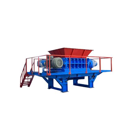 Déchiqueteuse à double arbre multifonctionnelle pour concasseur à têtes en plastique et déchets de cuisine