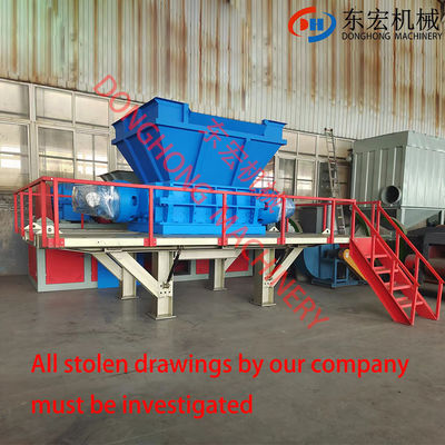 Déchiqueteuse en acier inoxydable pour sacs en plastique tissés en bois en caoutchouc en ferraille pneus en acier et plus