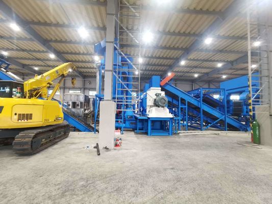 Machine de déchiquetage de bois/métal/ caoutchouc/plastique/carton de 90KW avec lame de couteau à boîte de chambre