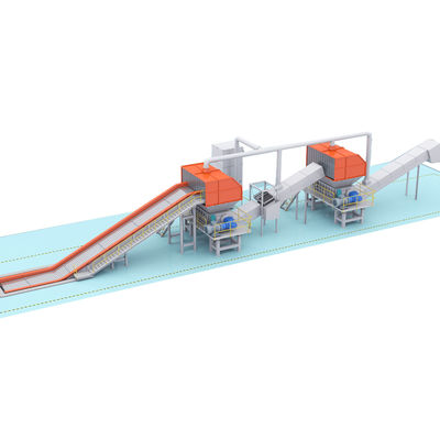 Déchiqueteuse de déchets de construction en acier durable de 8000 kg pour câbles métalliques dans les mines d'énergie