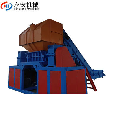 110 kW de puissance broyeur à double arbre pour 8000 kg de poids déchiquetage de profil aluminium