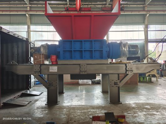 Puissante déchiqueteuse à double axe de 110 kW pour appareils ménagers multifonctionnels