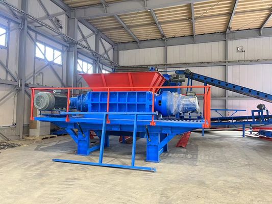 Déchiqueteuse à double axe pour déchets d'appareils électroménagers en acier au carbone Poids 8000 kg