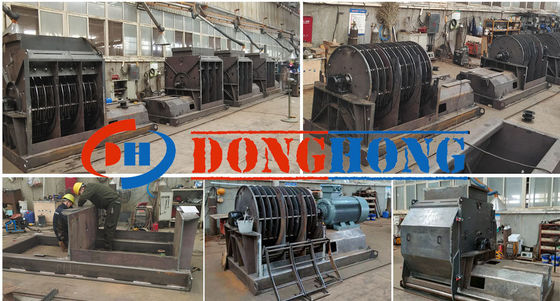 Haute productivité 6000 kg Poudre de bois Pour la fabrication des aliments pour animaux Décheteur de métaux Décheteur de déchets de construction Pneus de voiture Décheteur à double arbre
