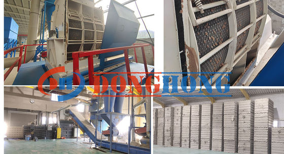 Haute productivité 6000 kg Poudre de bois Pour la fabrication des aliments pour animaux Décheteur de métaux Décheteur de déchets de construction Pneus de voiture Décheteur à double arbre