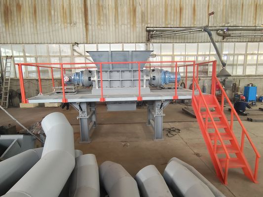 Déchiqueteuse de paille à double axe personnalisée de grande capacité pour équipement d'élevage agricole