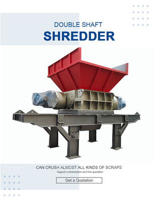 Déchiqueteuse à arbre vertical de 110 kW pour déchiqueter les déchets de meubles et les nécessités quotidiennes