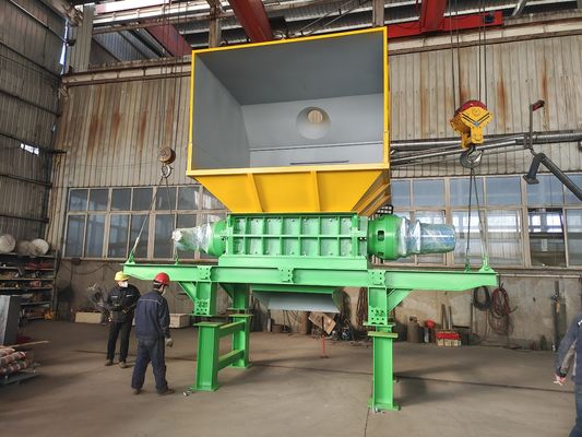 110kW de puissance Double-axe broyeur de déchets d'aluminium polyvalent et durable pour le déchiquetage